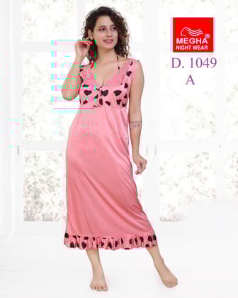 Satin Plain Bedroom Nighty