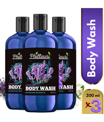 Phillauri Lavender  bodywash Nourishing Shower Gel 200 mL Pack of 3