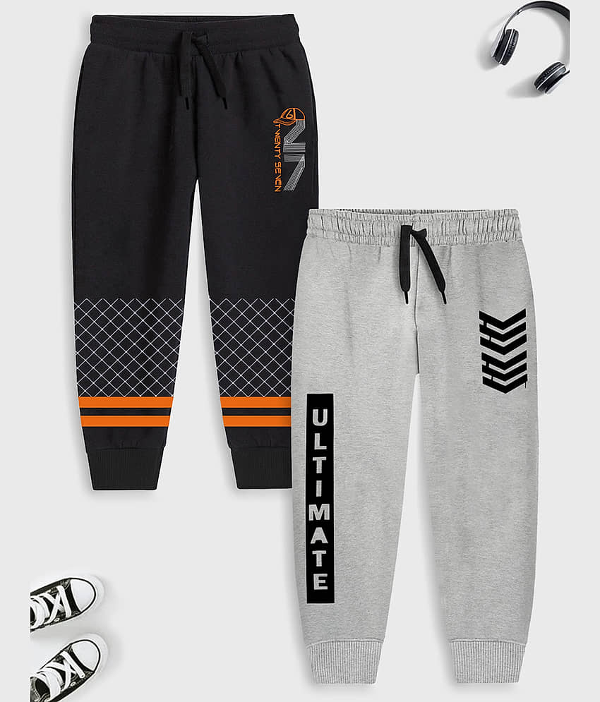 Trampoline Pack of 2 Boys Cotton Blend Trackpant ( Multicolor 2 )