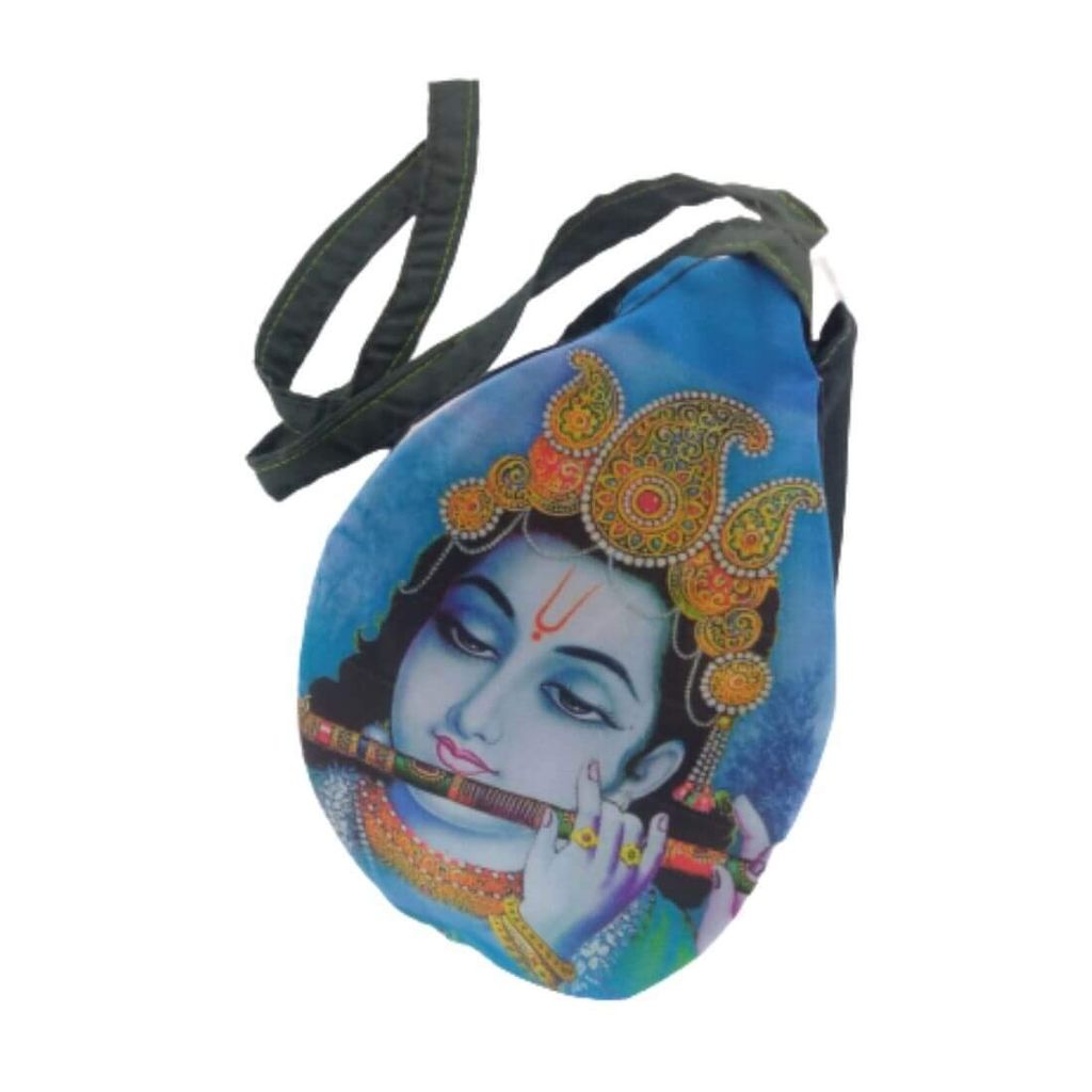 MAYAPURI Krishna Printed Bead Bag/Chanting Bag/Japa Bag with Sakshi Mala Counter - Pooja Needs | Buy online on ZillyBuy
