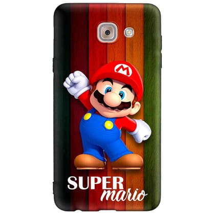 Illustrator Super Mario Samsung J7 MAX Premium Embossed Mobile cover