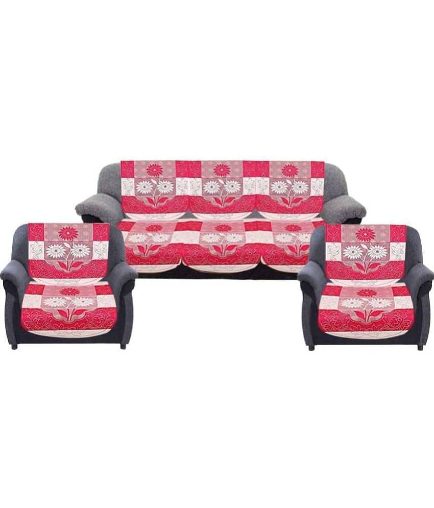 - 5 Seater Polyester Sofa Cover ( Pack of 6 )