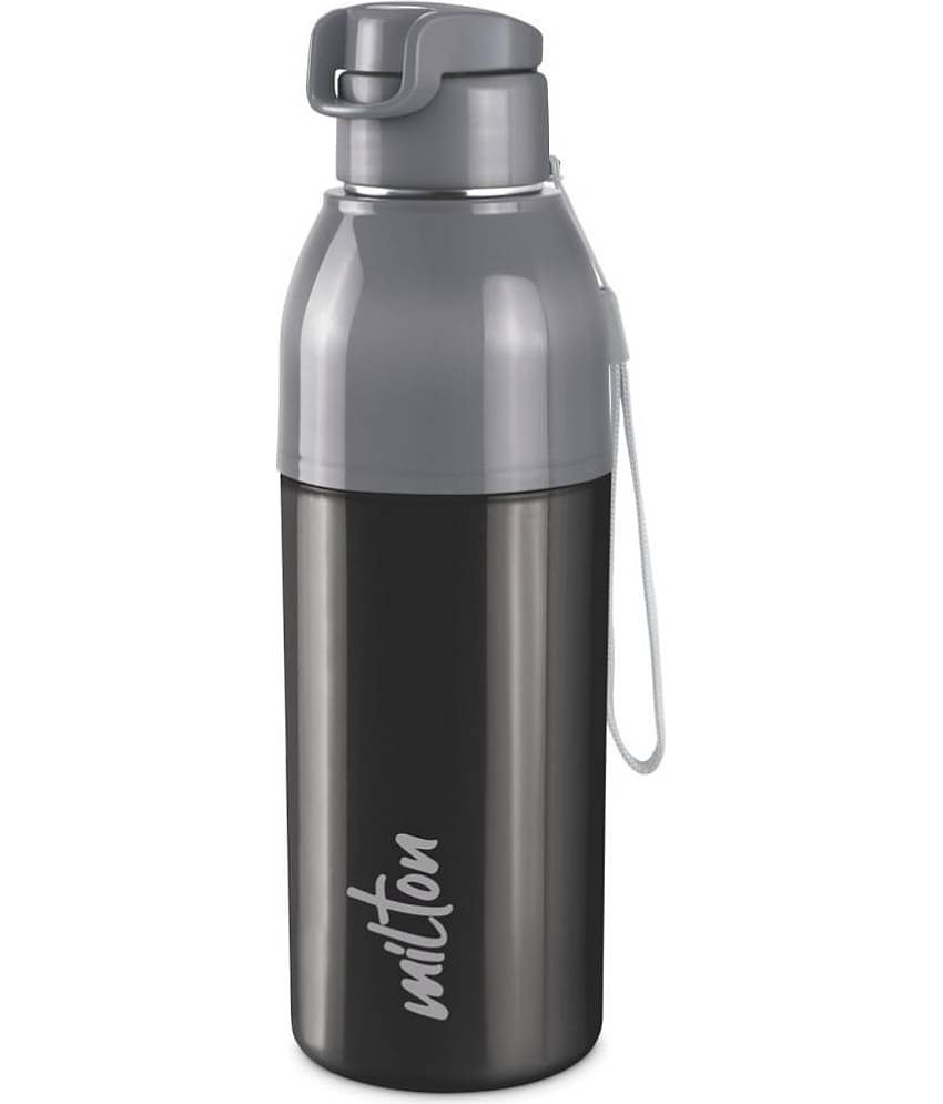 Milton - STEEL CONVEY 600,blc Black School Water Bottle 520 mL ( Set of 1 )