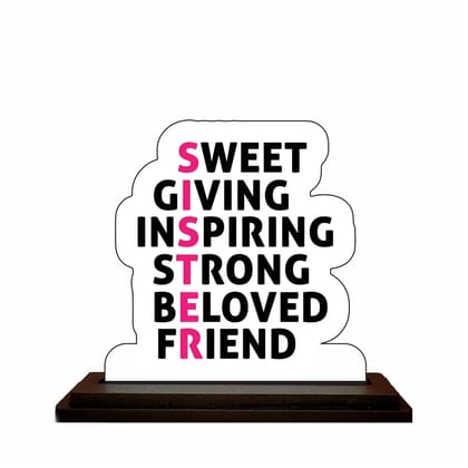 THE MAGICAL GIFTS  SWEET, GIVING, INSPIRING, STRONG BELOVED, FRIEND Table top frame for your best friends | 8x8