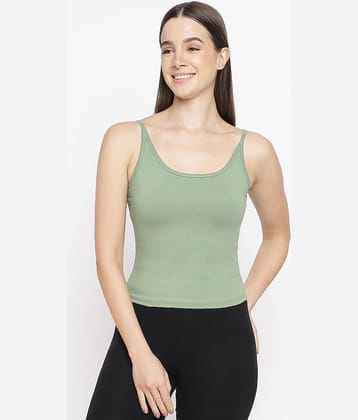 La Intimo Pack of 1 Cotton Lycra Spaghettis ( Green )