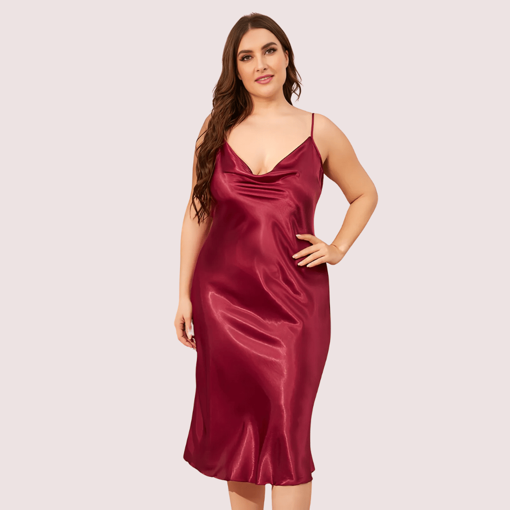 Plus Size Classic Satin Sleepwear (4XL–5XL) - Nightwear & Loungewear | Buy online on ZillyBuy