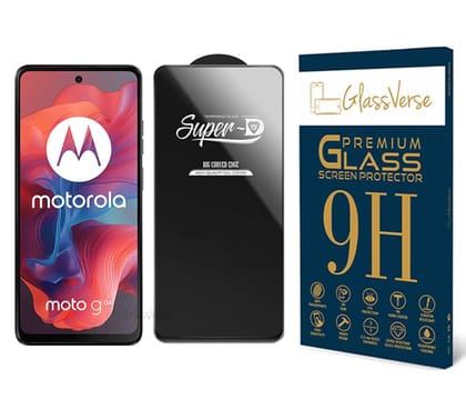 GlassVerse SuperD Oleophobic Tempered Glass For Motorola G04 (PACK OF 1) with Free Installation Kit Full screen Coverage - 6.56 inch GlassVerse SuperD Oleophobic Tempered Glass For Motorola G04 (PACK OF 1) with Free Installation Kit Full screen Coverage 