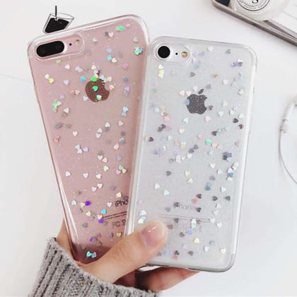Bling Glitter Hearts Case-iPhone 6/6S