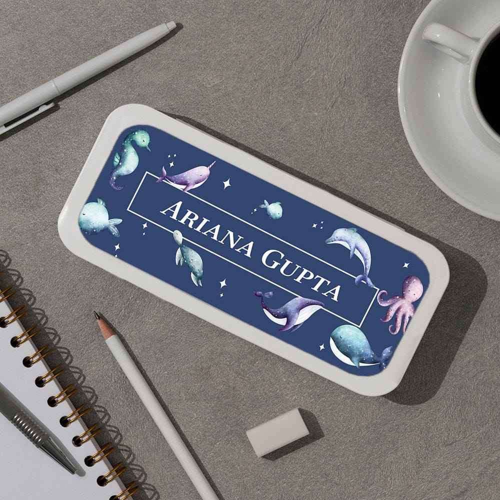 Midnight Ocean Kids Pencil Box-Spruce Navy