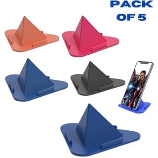 Morex Plastic Pyramid Shape Mobile Stand Pack of 5