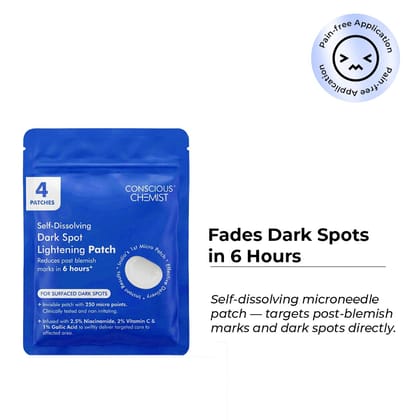 Conscious Chemist Dark Spot Lightening Microneedle Patches to Fade Dark Spots & Even Tone Conscious Chemist Dark Spot Lightening Microneedle Patches to Fade Dark Spots & Even Tone