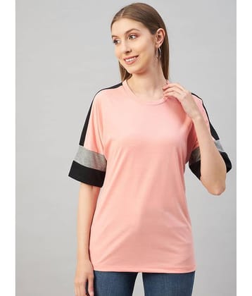 AUSTIN WOOD Women's Cotton Blend Regular Top ( Pink )