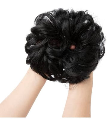 RITZKART Black Hair Bun ( Pack of 1 )