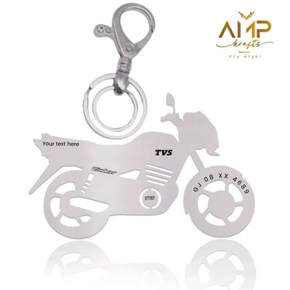 TVS Victor Keychain-Silver
