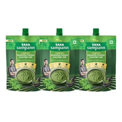 Tata Sampann Chatpati Dhaniya Pudina Chutney 600g (200gm x 3)