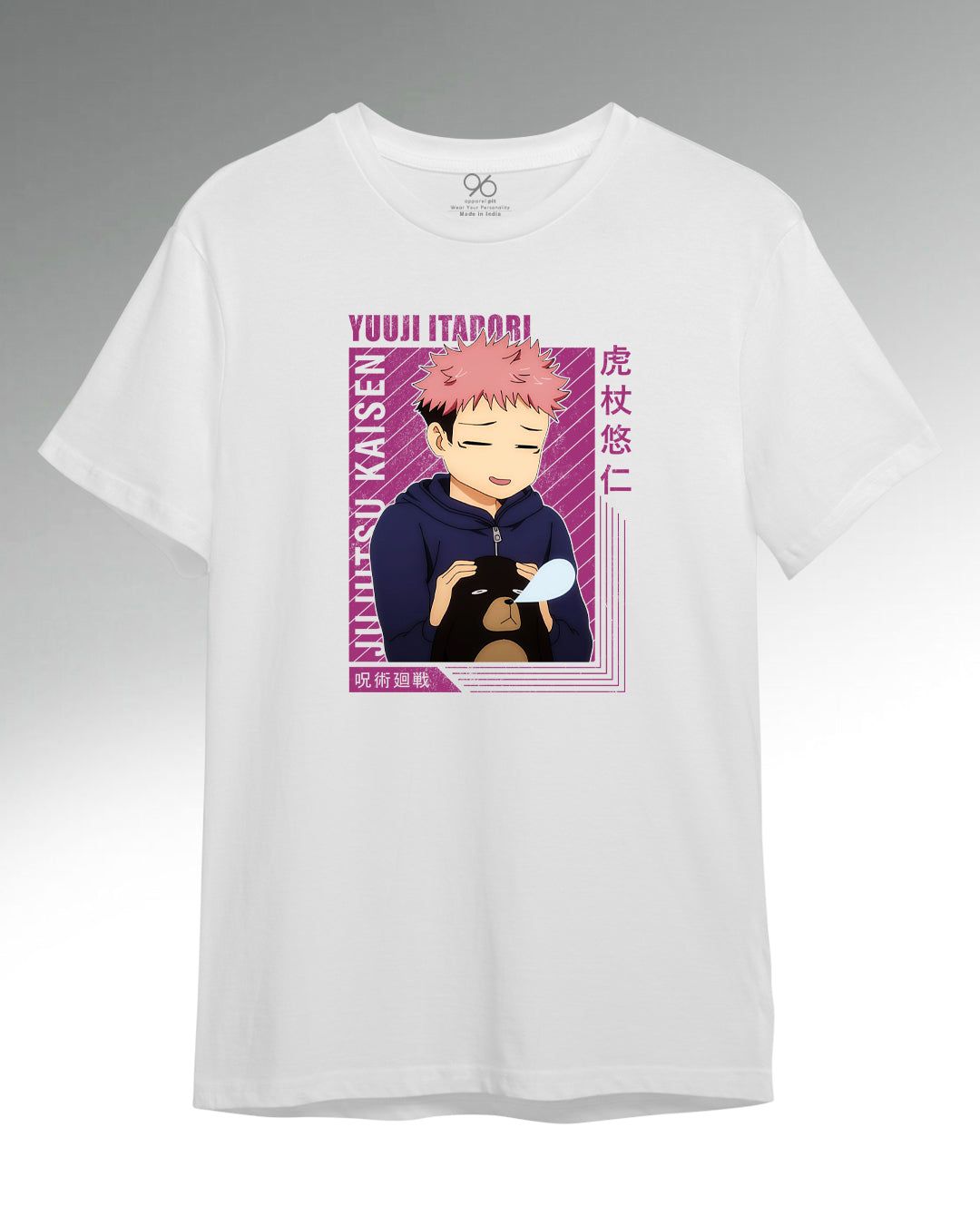 JuJutsu Kaisen - Itadori  T-Shirt-Small / White