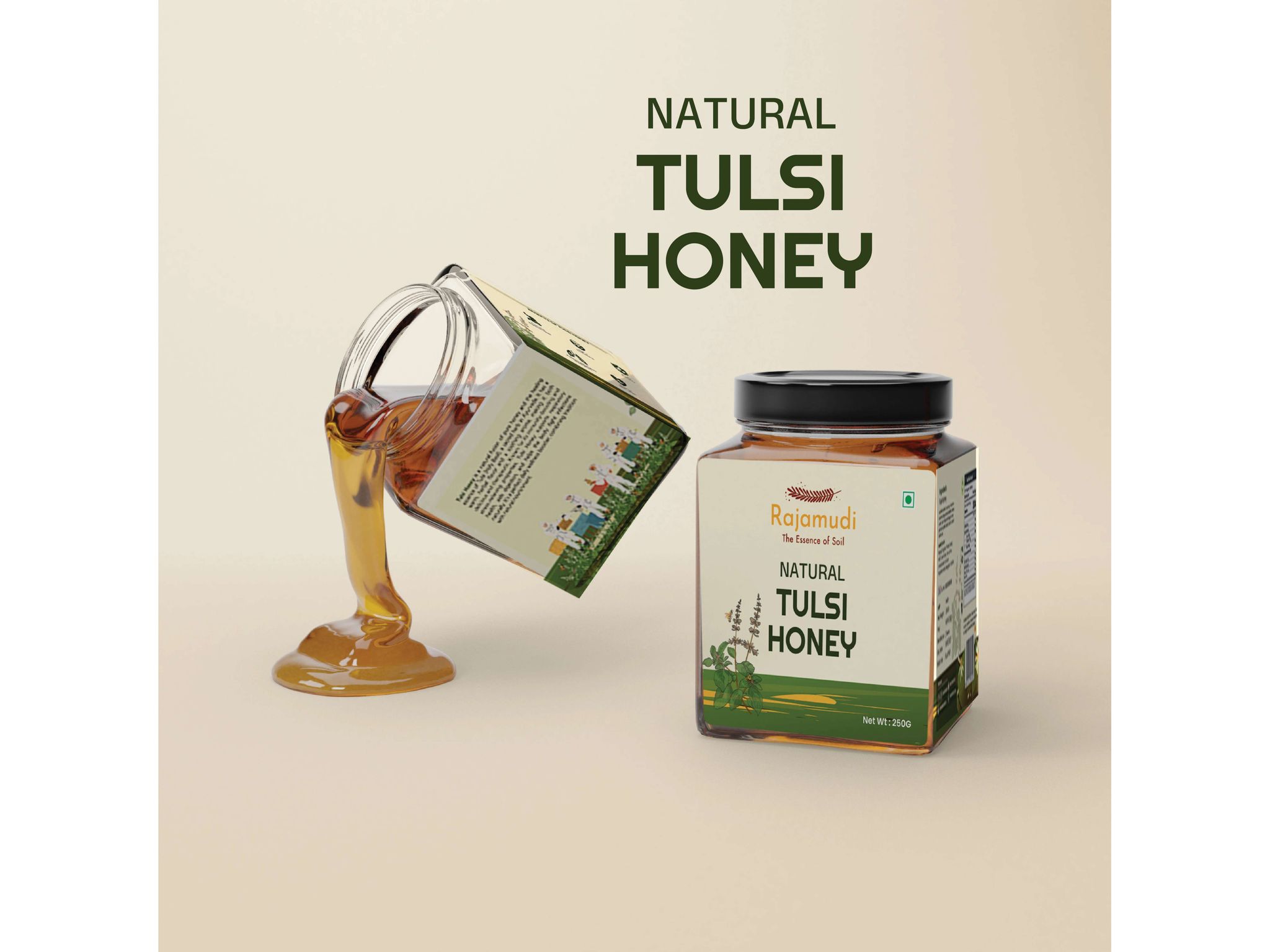 Natural Tulsi Honey - 100 Gram - 