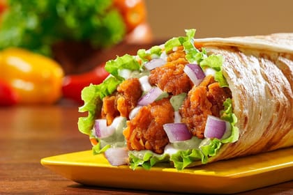 Jalapeno Cheese Chicken Burger Wrap Jalapeno Cheese Chicken Burger Wrap