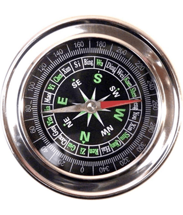KP2® Big Compass Stainless Steel Directional Military Magnetic Compass (7.3 cm) for Feng Shui/Travel