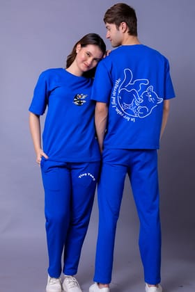 Ying Yang Couple Co-Ord Set With Joggers (Pack of 2)