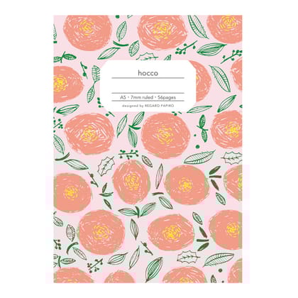 Apica hocco Line Ruled Notebook - A5-Flowers