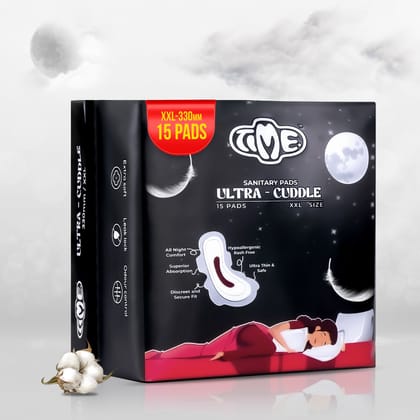 Ultra Cuddle Heavy Flow Sanitary Pads-30 Pads / XXL - 330MM