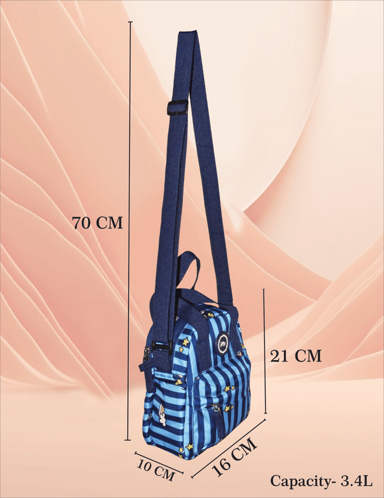 PB Pearlbags Soft Crossbody Shoulder Or Hand Bag or Sling bag Water Resistant Anti Fall Stationery Storage Bag Handbag Clutch Bag Sweet Birthday Gift For 5-10 Years Children Students Girls