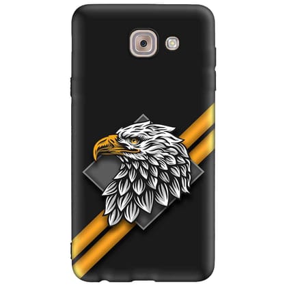 white Eagle Samsung J7 MAX Premium Embossed Mobile cover