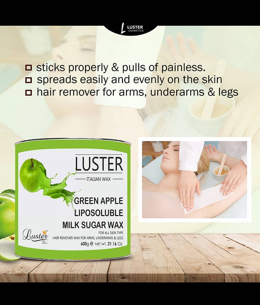 Luster Green Apple Hair Removal Hot Wax 600 g