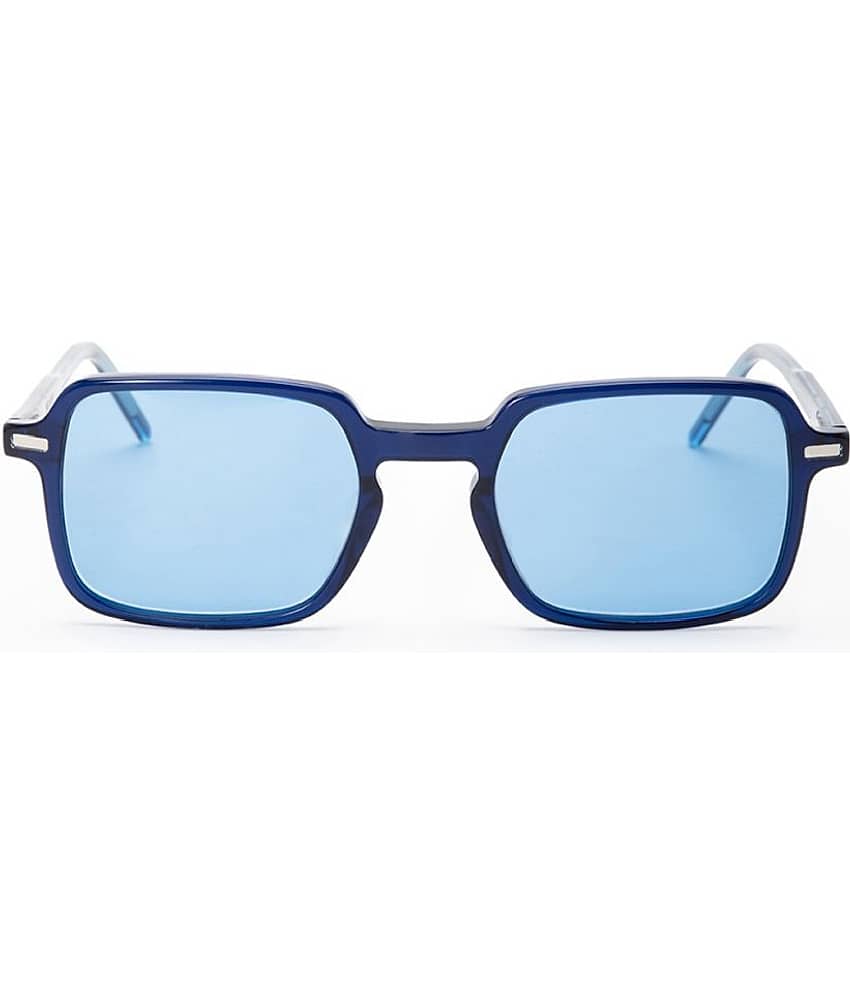 YourSpex Blue Square Shaped Acetate Frame