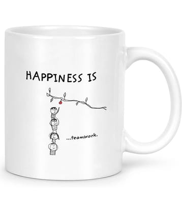 Idream Quote Printed Ceramic Coffee Mug 1 Pcs 330 mL