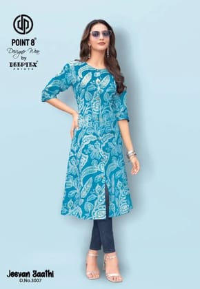 Jeevan Sathi Vol 3 Deeptex Prints Aline Kurti Pure Cotton Jeevan Sathi Vol 3 Deeptex Prints Aline Kurti Pure Cotton