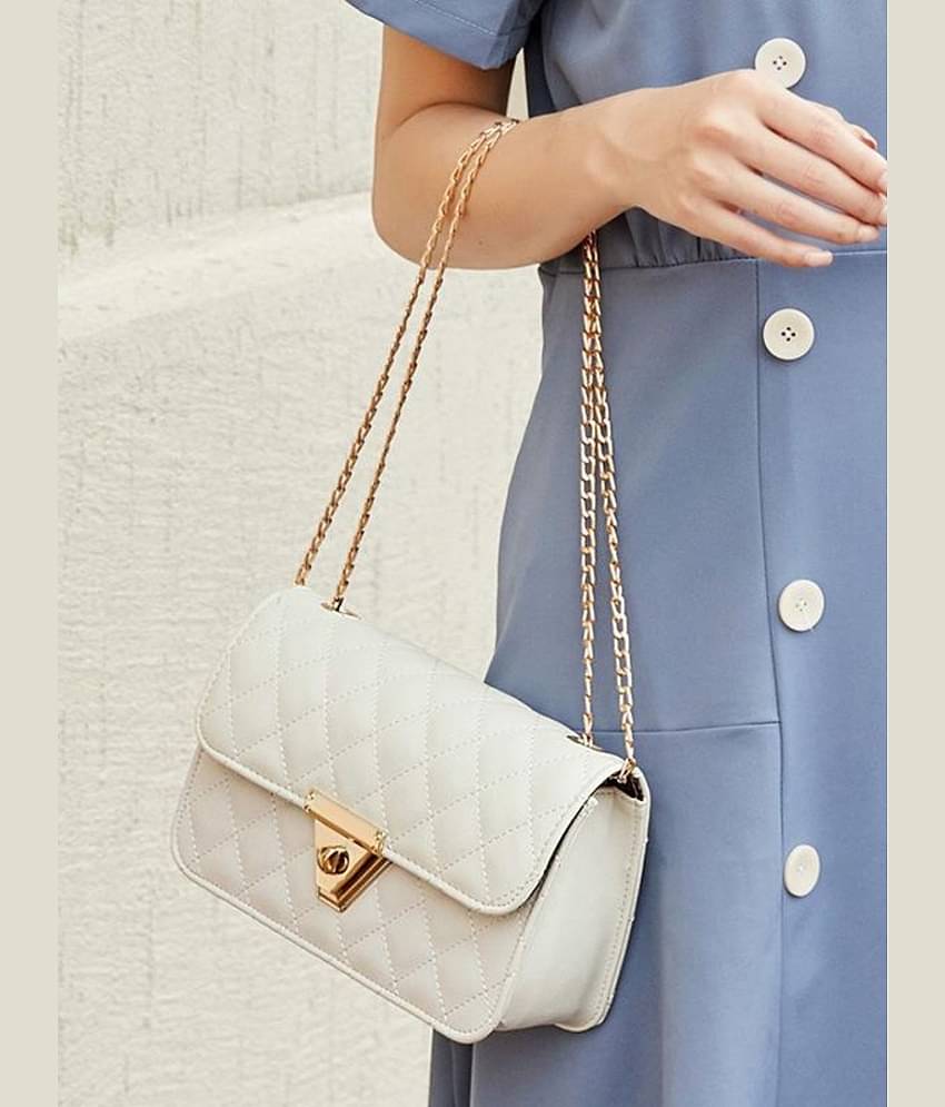 TCRAZY Sling Bag PU Set of 1 ( White )