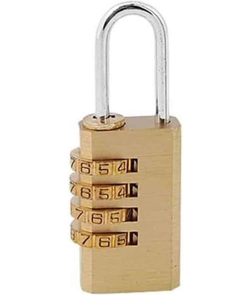 Dhan Distributors 4 Digit Bag Travel Lock Resettable Combination Padlock 1x Qty 1 Pc 4 Digit Lugga