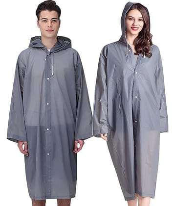 Infispace Grey PVC Men's Raincoat ( Pack of 1 )
