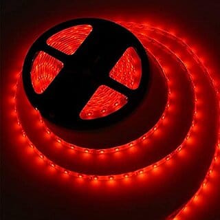 Daybetter 4 Meter 2835 Cove Led Light Non Waterproof Fall Ceiling Light For Diwalichritmas Home Decoration With Adaptor/Driver (Red60 Led/Meter)  Vd-V-13