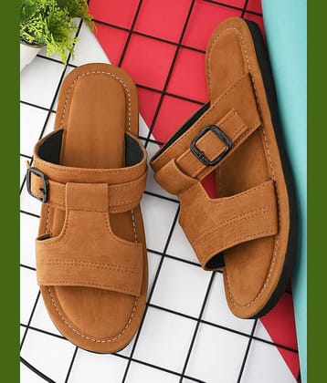 Anjaneya Creations Tan Men's Kolhapuris