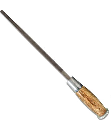 Amb File Wooden Handle Steel Cut Round 12 Inches