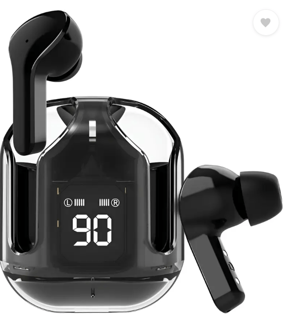 Ultrapods TWS Earbud Clear Design, 30 Hrs Playtime with Fast Charging HD BASS Bluetooth Headset (Black, True Wireless)