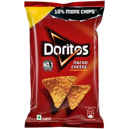 Doritos Nacho Cheese Chips, 82.5 g