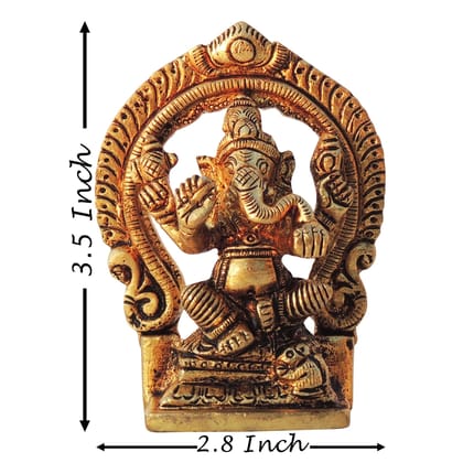 Brass Showpiece Ganesh Ji God Idol Statue (BSMAS596 G)