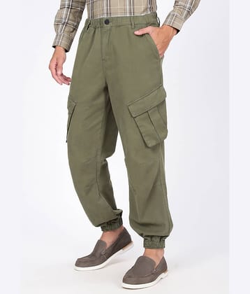IVOC Relax Flat Men's Cargos - Olive ( Pack of 1 )