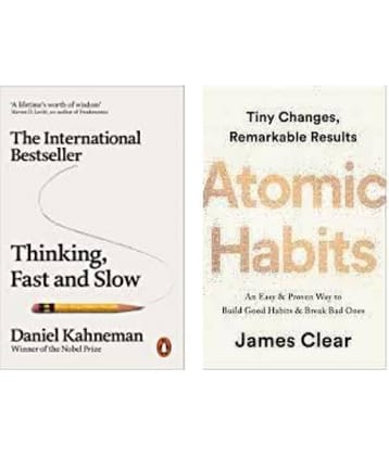 Atomic Habits + Thinking Fast And Slow ( paperback )