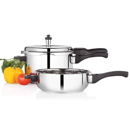 Premier Comfort Stainless Steel Combo 5 Ltr Cooker &amp; Pan Combo SG524