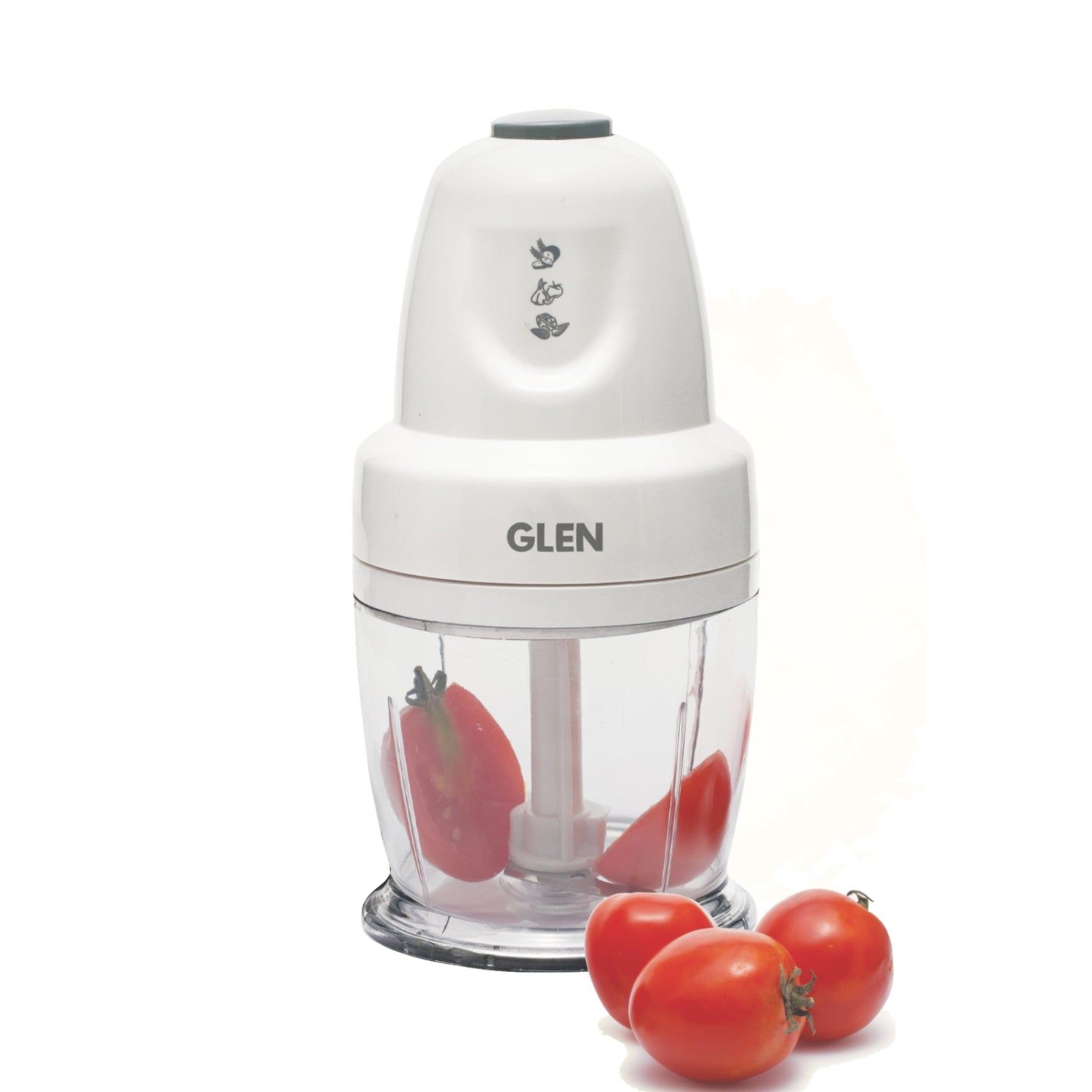 Electric Vegetable Chopper, Whisking Disc Chops Nuts  0.4 Litres Bowl, 250W - White (4043)