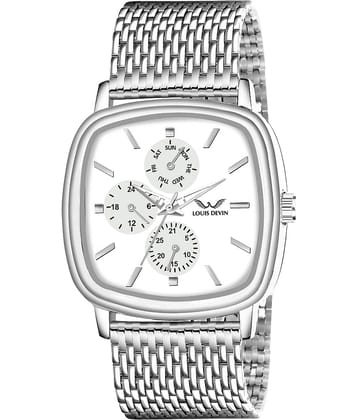 LOUIS DEVIN Silver Metal Analog Men's Watch
