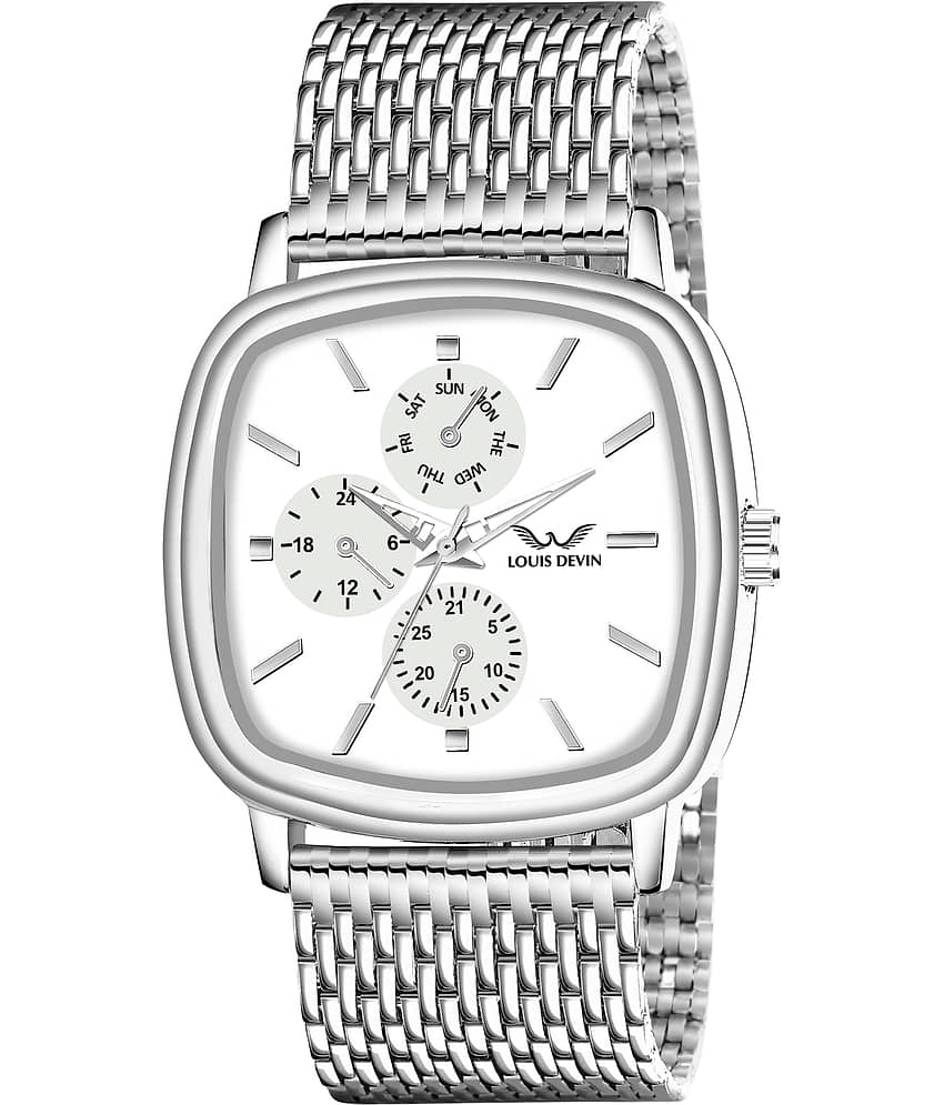 LOUIS DEVIN Silver Metal Analog Men's Watch