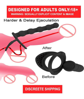 Massage Sexy Double Penetration Penis Ring Strapon Dildo Anal Butt Plug Sex Toys For Women Man Beads Massage Couples Toys Adult Game sexy toy anal sex toys for men sex toys for men