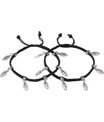 VIRAASI - Silver Anklets ( Pack of 1 )