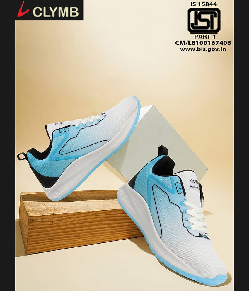 Clymb Navy Blue Men's Sports Running Shoes